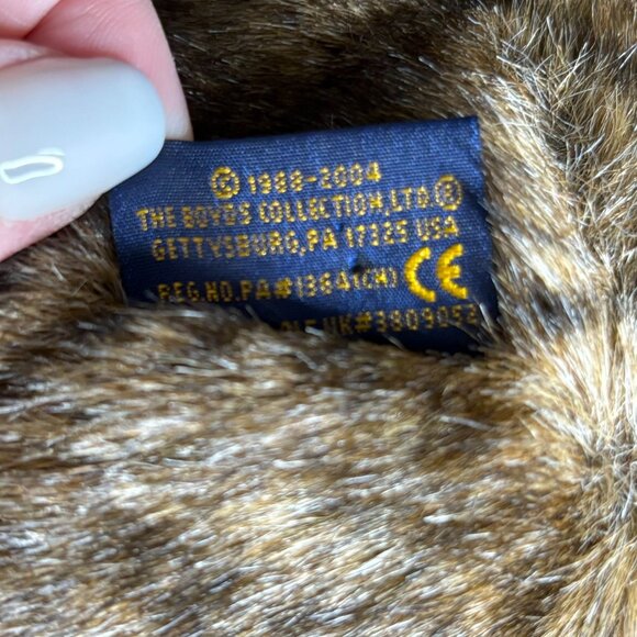 Vintage 2004 Boyds Collection Ltd Brown Teddy Bear Fully Jointed Head Down - Picture 6 of 7